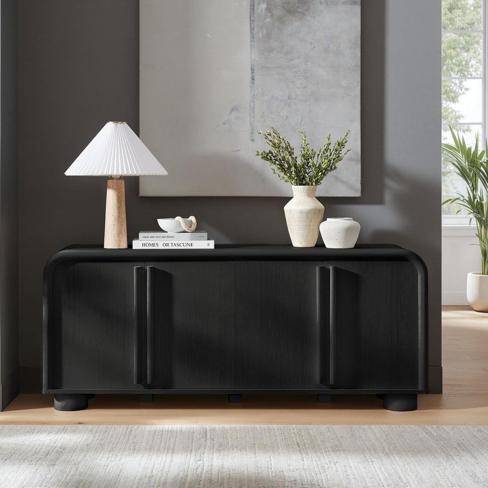 Bellamy Curved 4-Door Sideboard Cabinet by Modway
