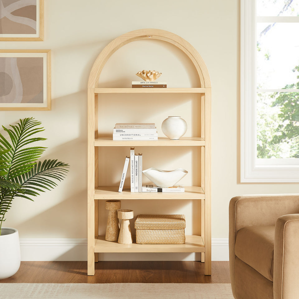 Vexley 60 Inch Arched Bookshelf by Modway