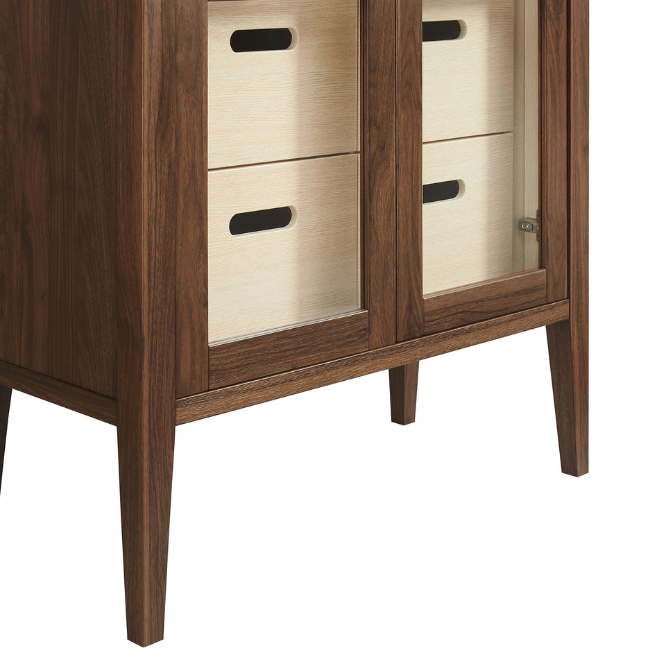 Nell 71" Glass Door Tall Display Storage Cabinet by Modway