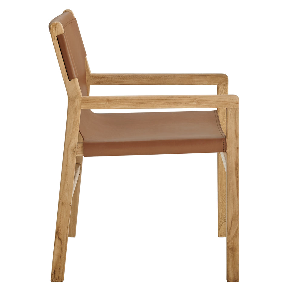 Sonora Leather Dining Chair by Modway