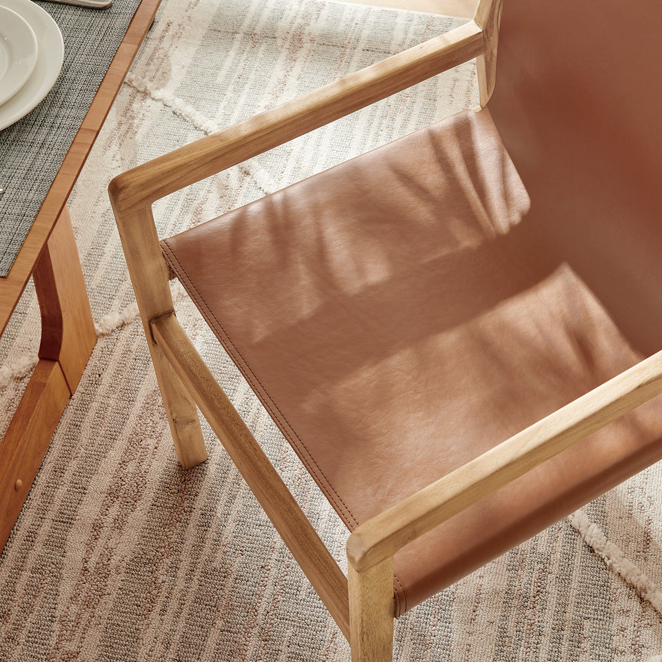 Sonora Leather Dining Chair by Modway