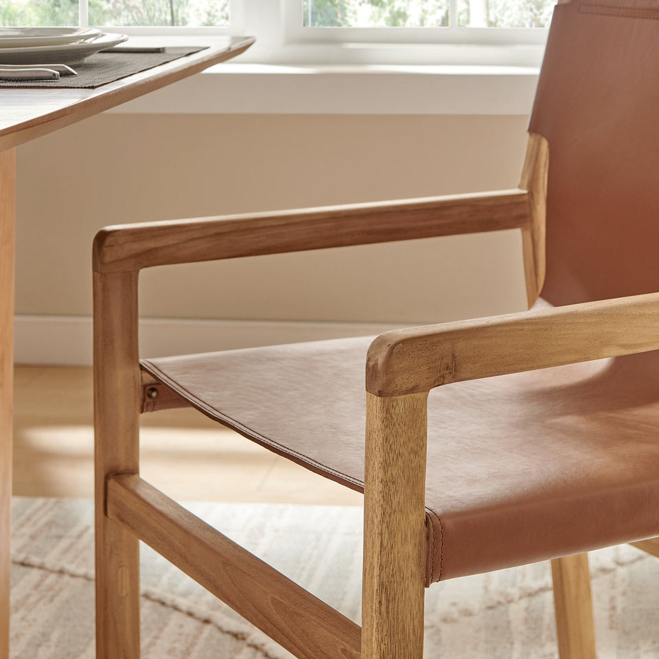 Sonora Leather Dining Chair by Modway