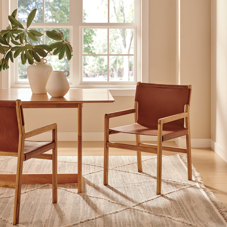 Sonora Leather Dining Chair by Modway