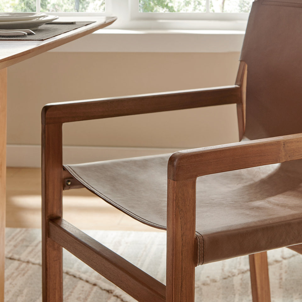 Sonora Leather Dining Chair by Modway