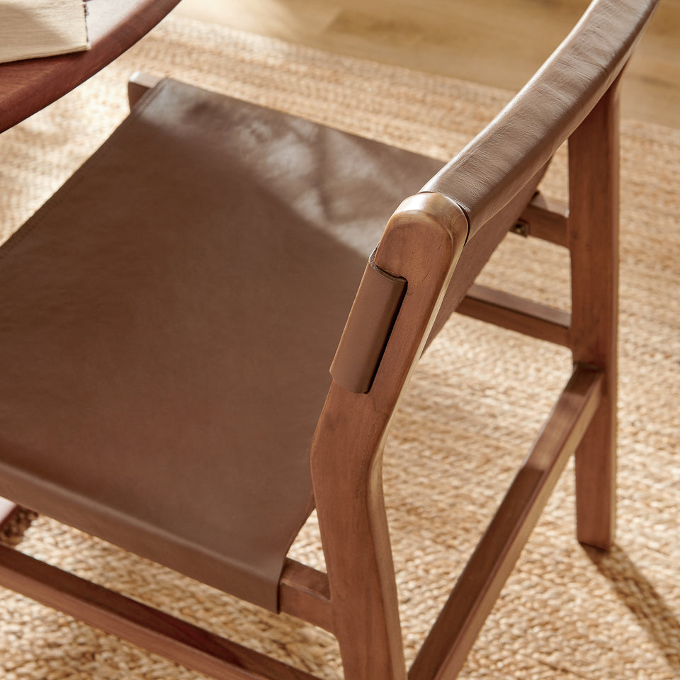 Sonora Leather Dining Side Chair by Modway