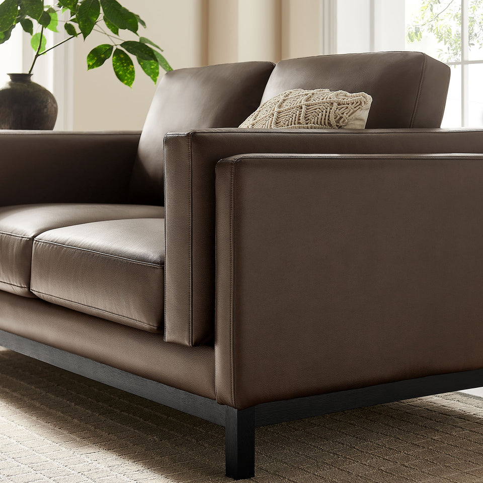 Roscoe 63 inch Vegan Leather Loveseat by Modway