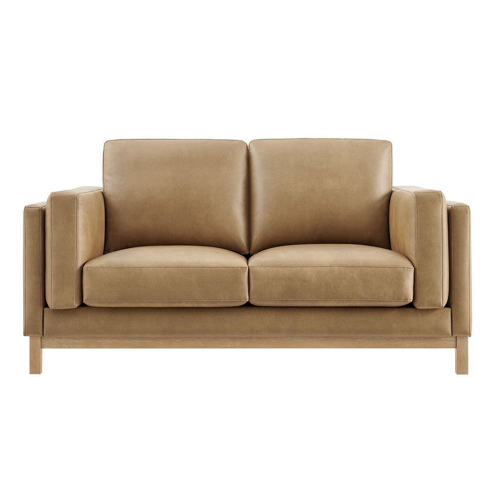 Roscoe 63 inch Vegan Leather Loveseat by Modway