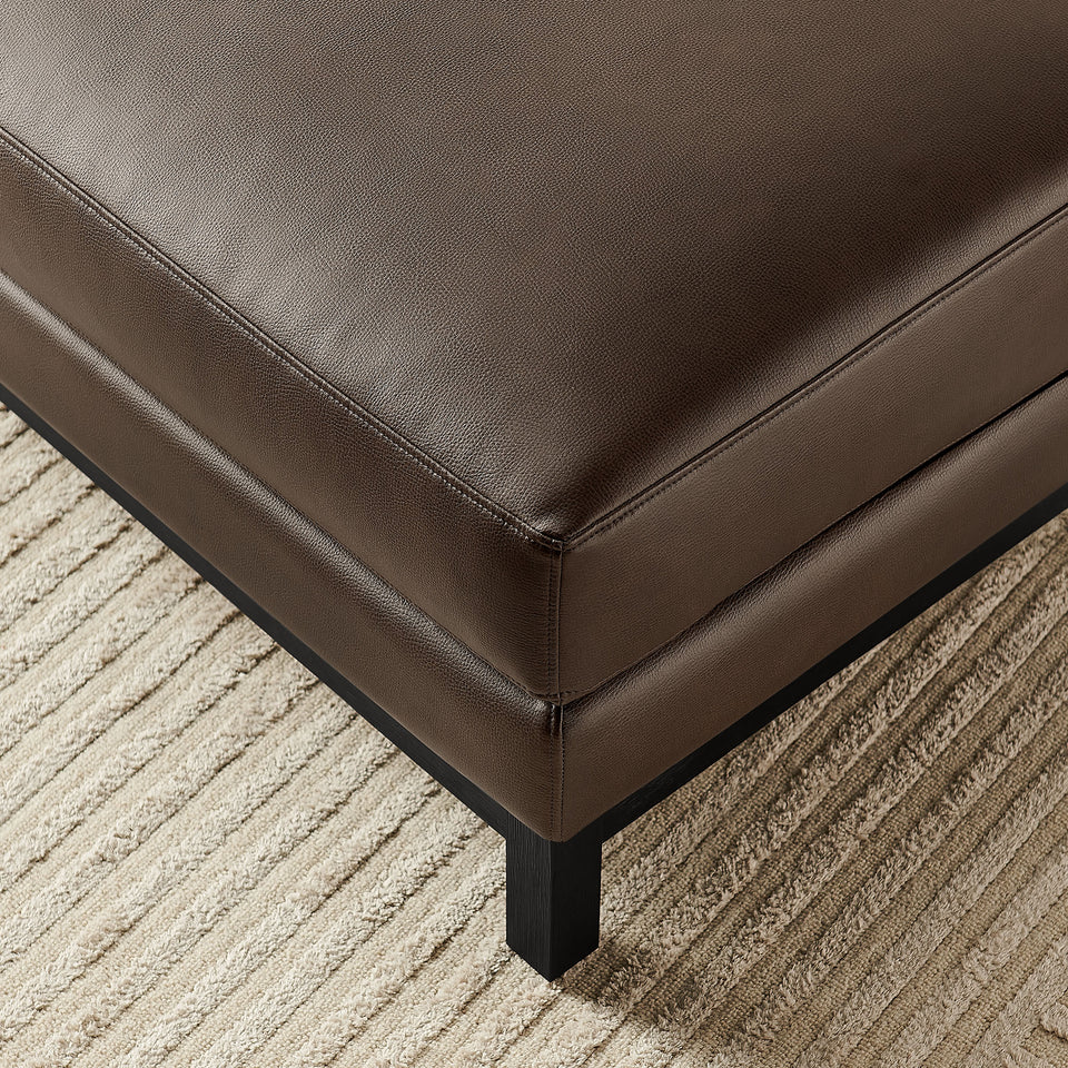 Roscoe Vegan Leather Ottoman by Modway