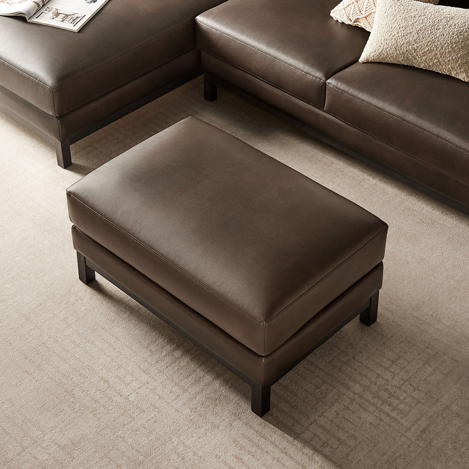 Roscoe Vegan Leather Ottoman by Modway