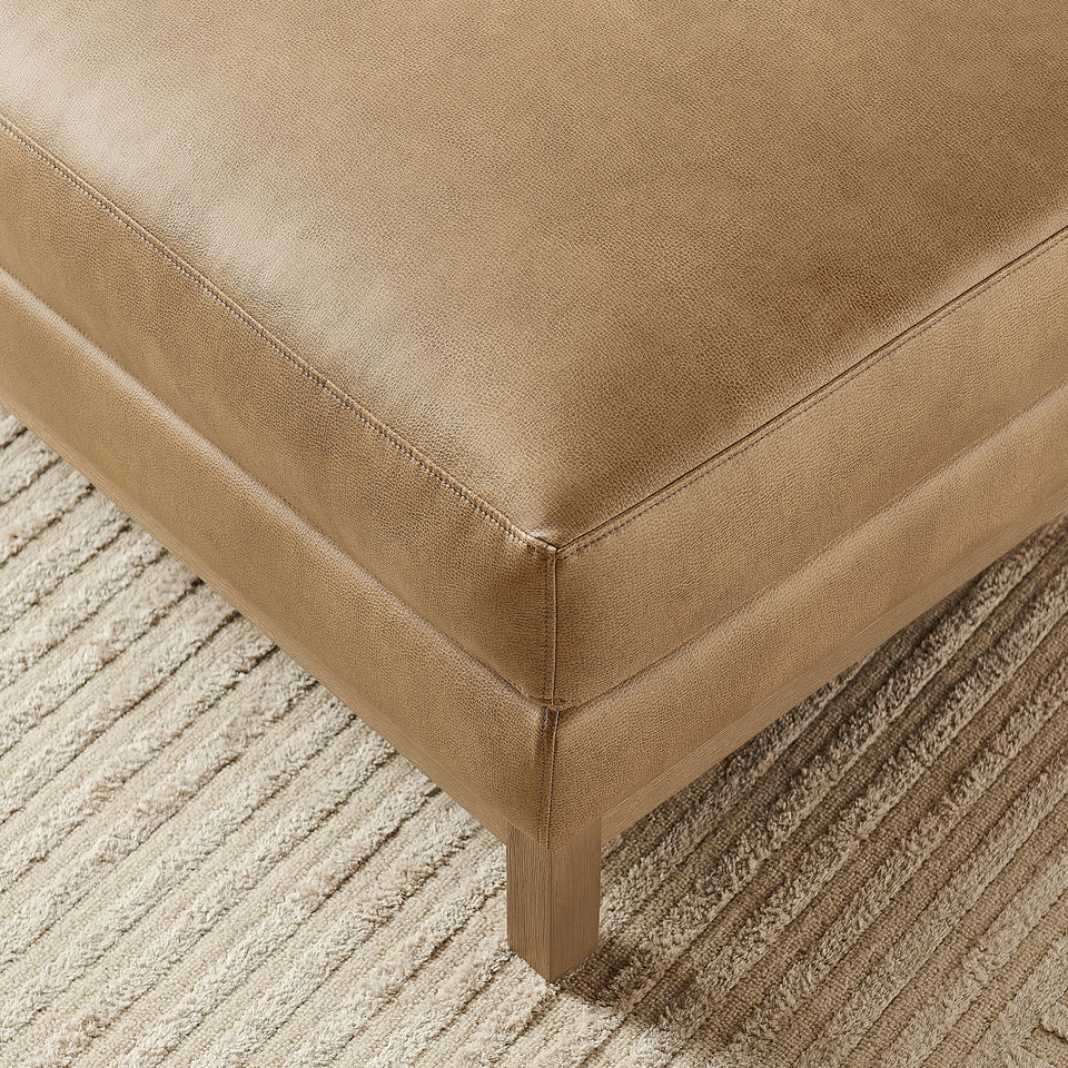 Roscoe Vegan Leather Ottoman by Modway