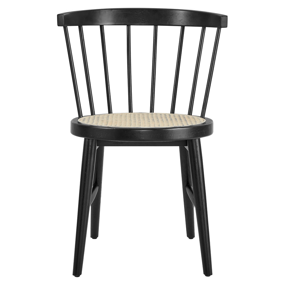 Lykke Curved Spindle Back Dining Chairs Set of 2 by Modway
