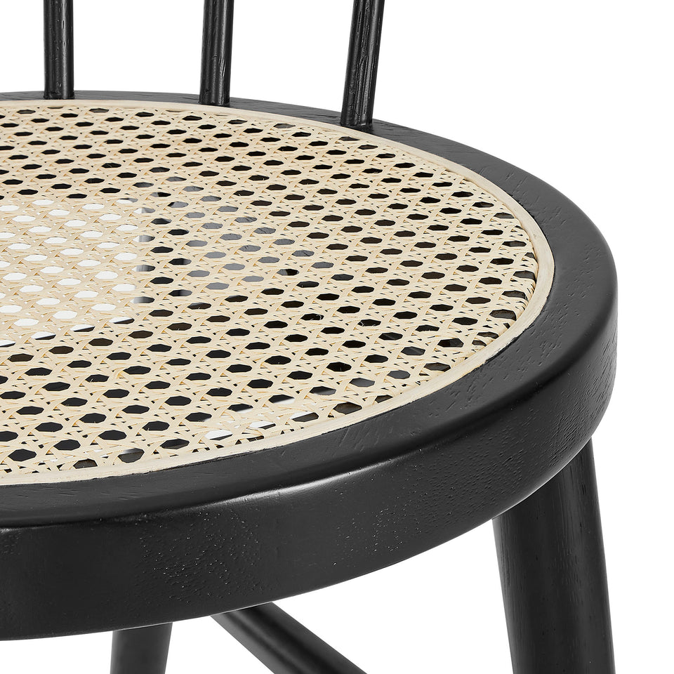 Lykke Curved Spindle Back Dining Chairs Set of 2 by Modway