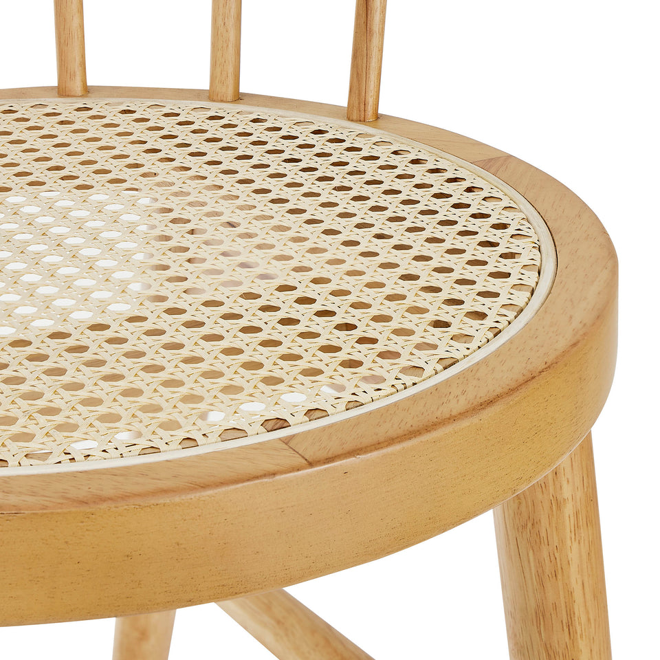 Lykke Curved Spindle Back Dining Chairs Set of 2 by Modway