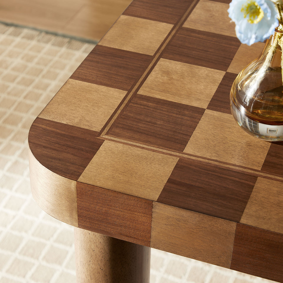 Oscar 36 Inch Square Checkered Dining Table by Modway