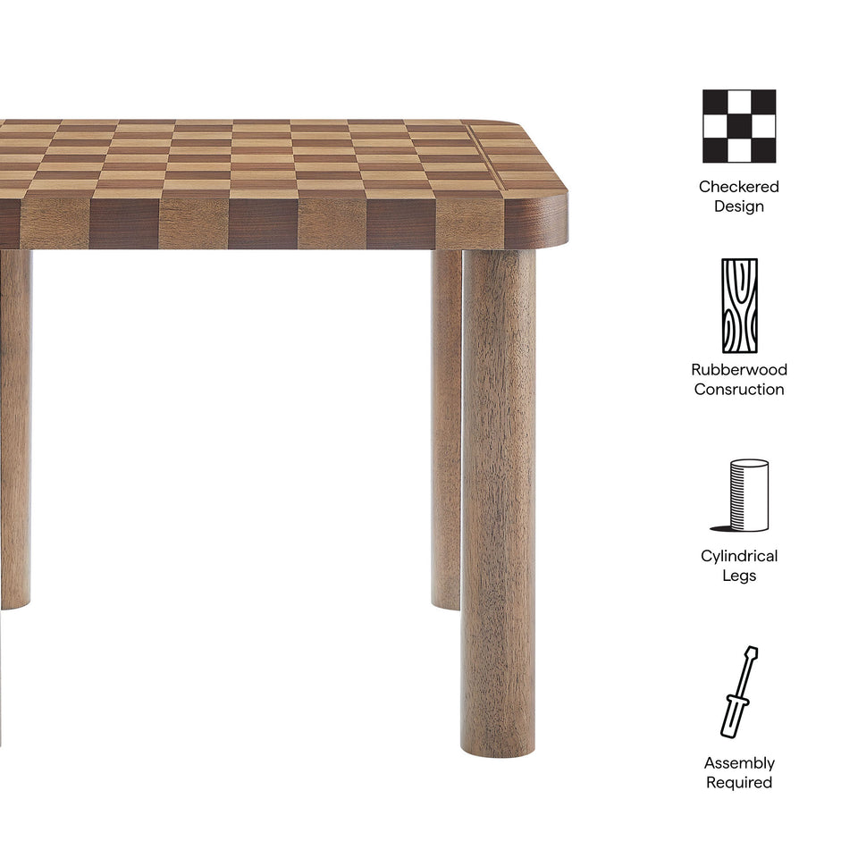 Oscar 36 Inch Square Checkered Dining Table by Modway