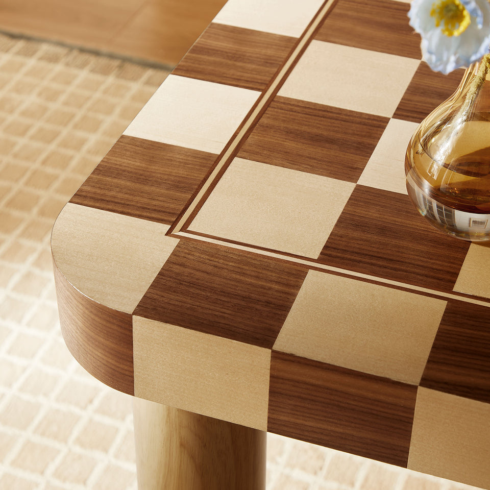 Oscar 36 Inch Square Checkered Dining Table by Modway