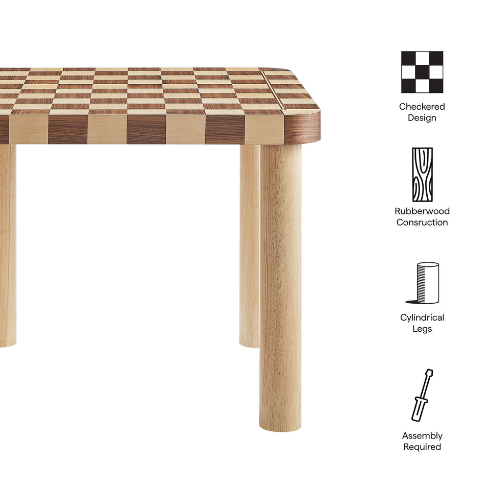 Oscar 36 Inch Square Checkered Dining Table by Modway