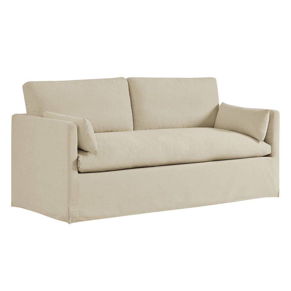 Wellfleet Slipcovered Linen-Blend Loveseat by Modway