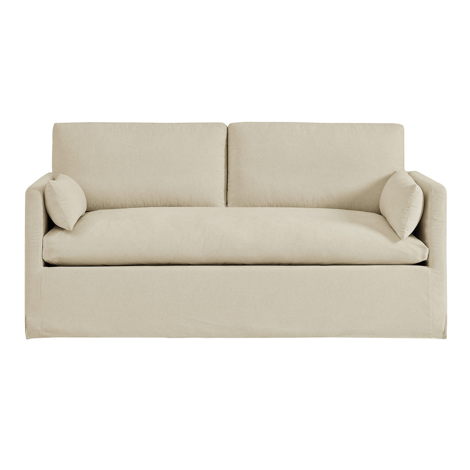 Wellfleet Slipcovered Linen-Blend Loveseat by Modway