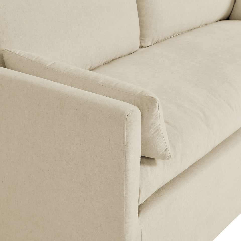 Wellfleet Slipcovered Linen-Blend Loveseat by Modway