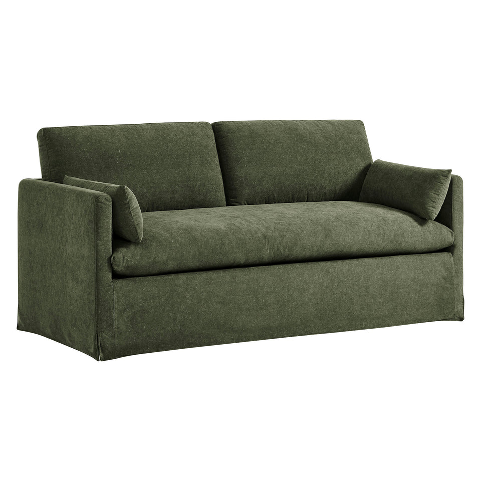 Wellfleet Slipcovered Linen-Blend Loveseat by Modway