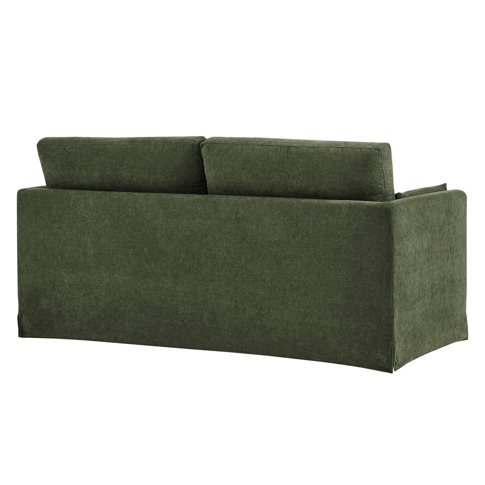 Wellfleet Slipcovered Linen-Blend Loveseat by Modway