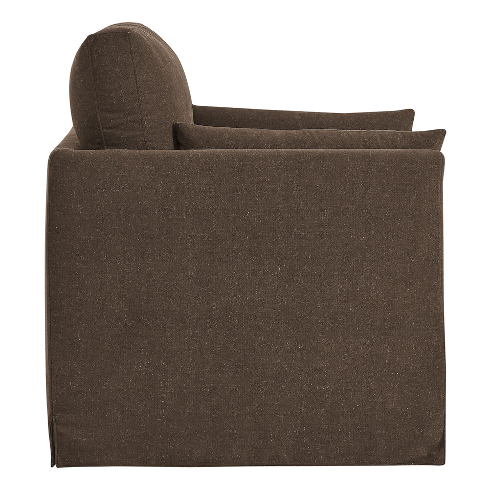 Wellfleet Slipcovered Linen-Blend Armchair by Modway