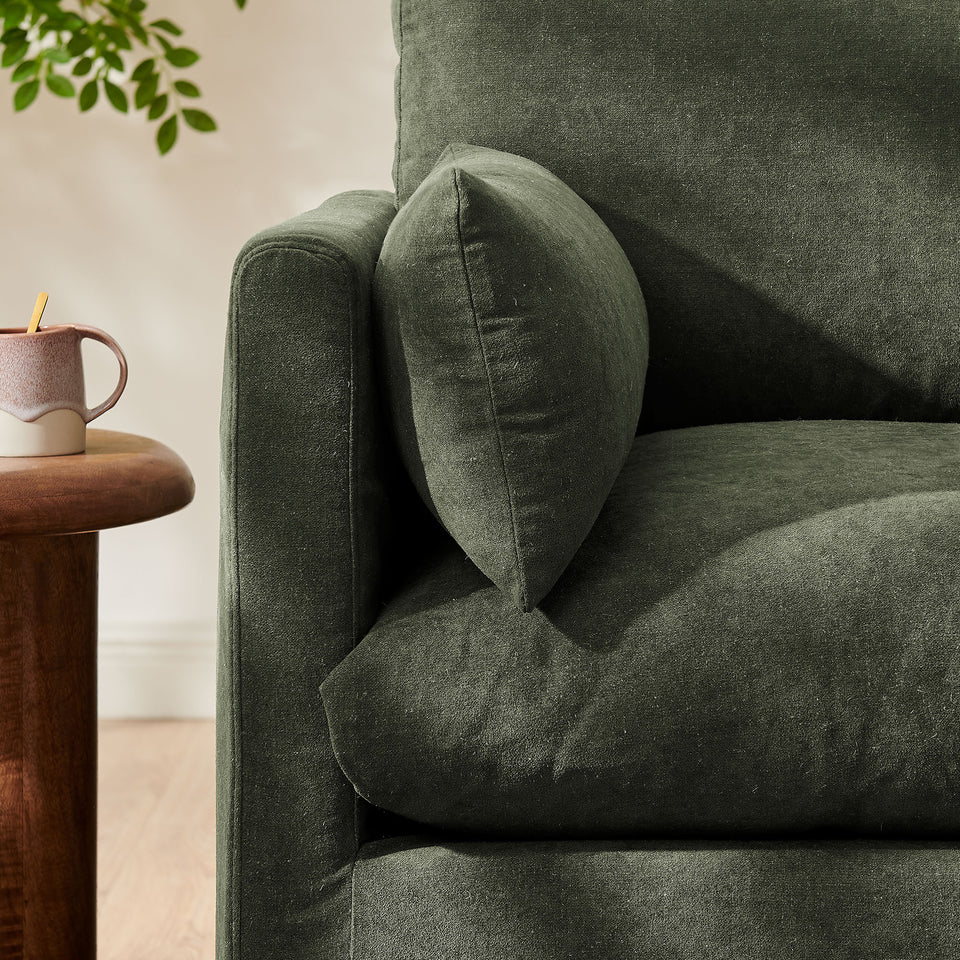Wellfleet Slipcovered Linen-Blend Armchair by Modway