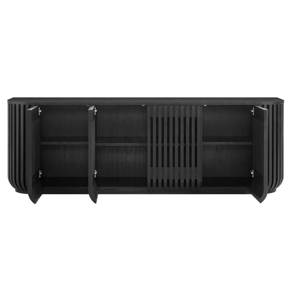 Fortitude 75" Curved Sideboard Storage Cabinet by Modway