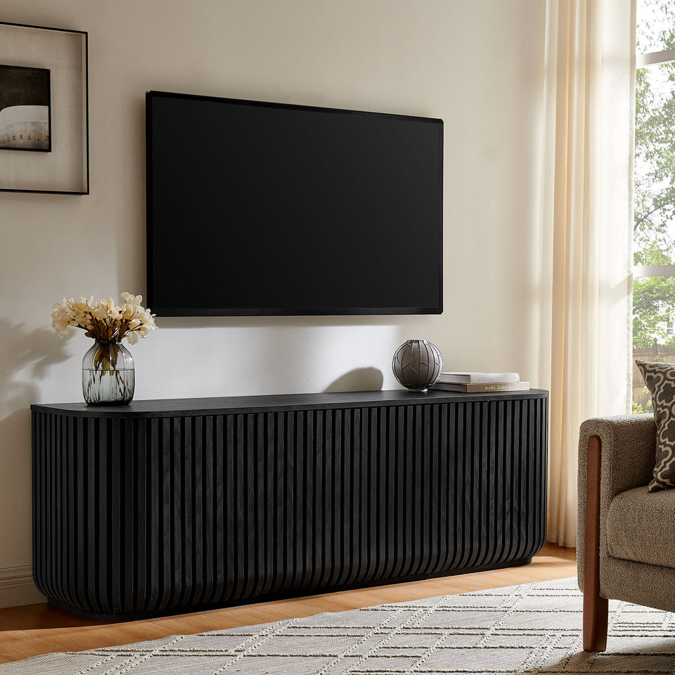 Fortitude 75" Curved Sideboard Storage Cabinet by Modway