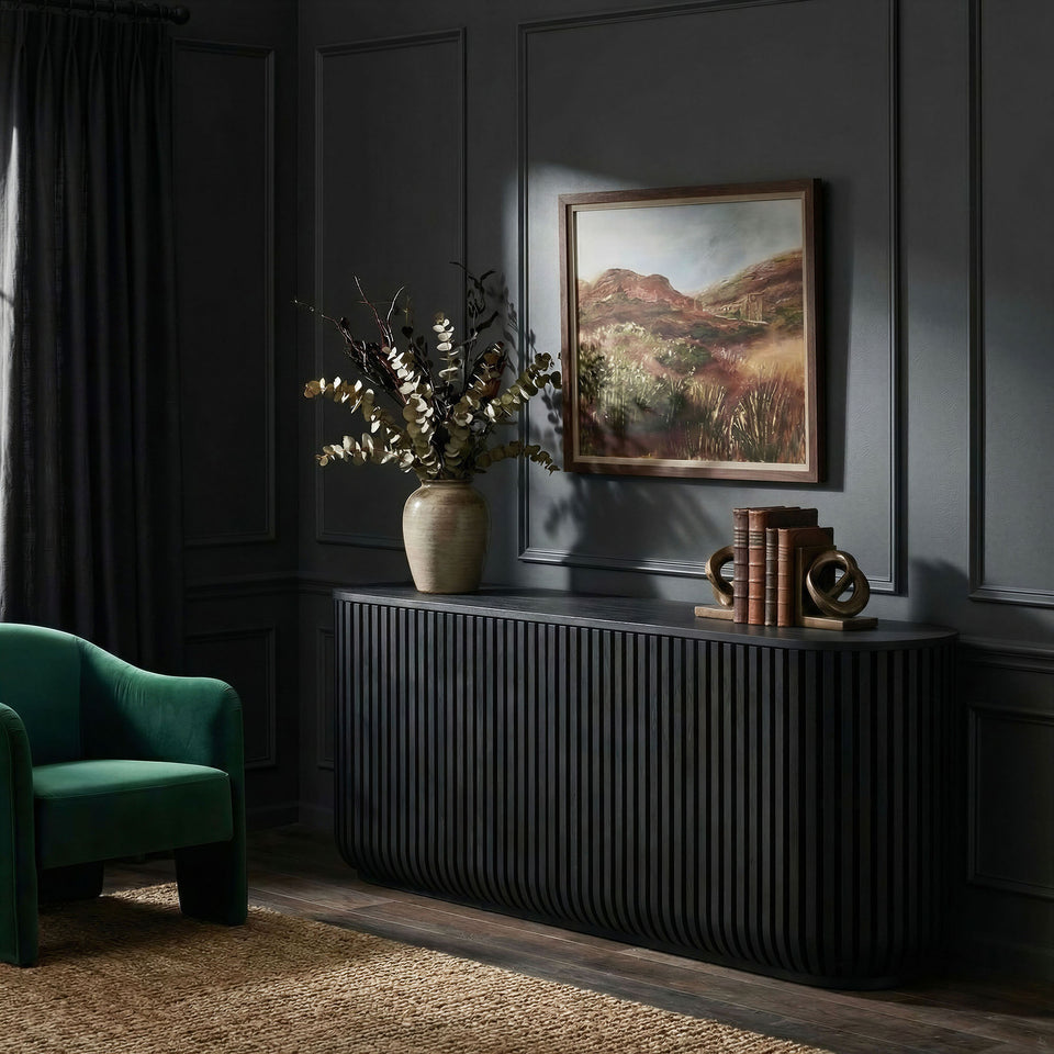 Fortitude 75" Curved Sideboard Storage Cabinet by Modway