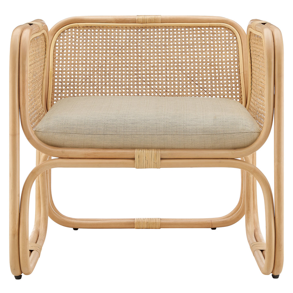 Ellis Natural Rattan Accent Armchair by Modway