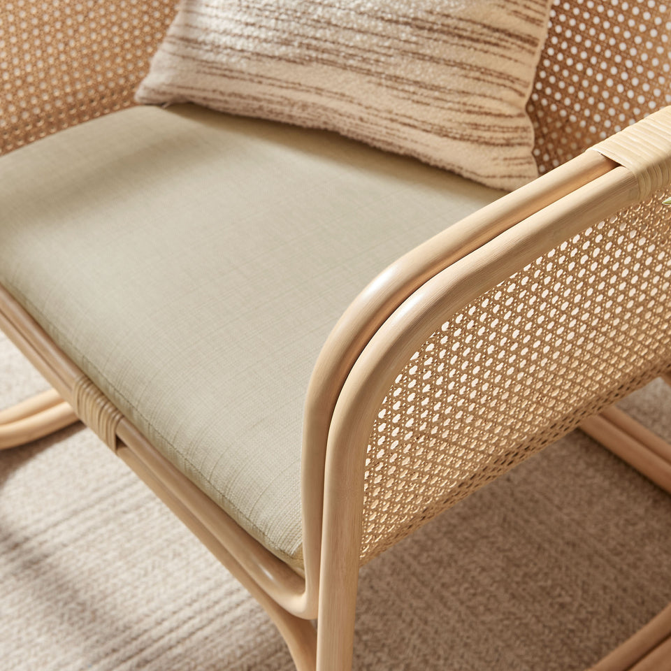 Ellis Natural Rattan Accent Armchair by Modway