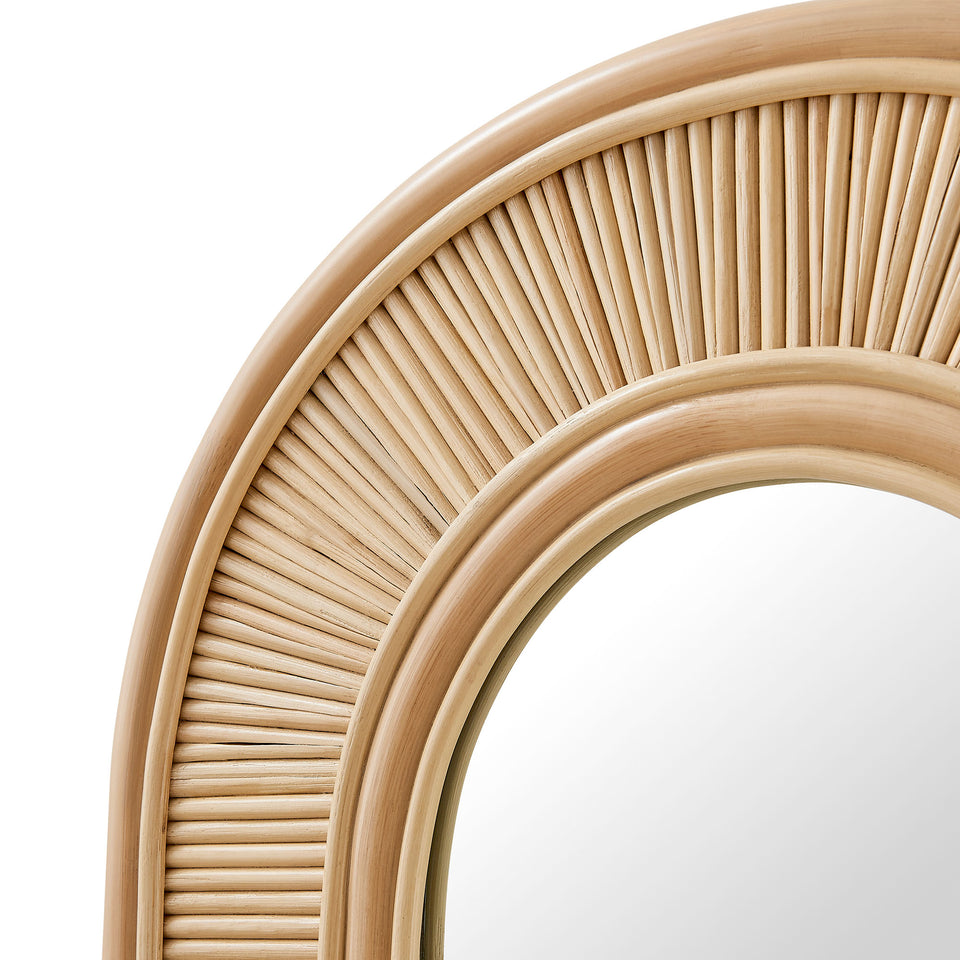 Sovana Oval Rattan Wall Mirror by Modway
