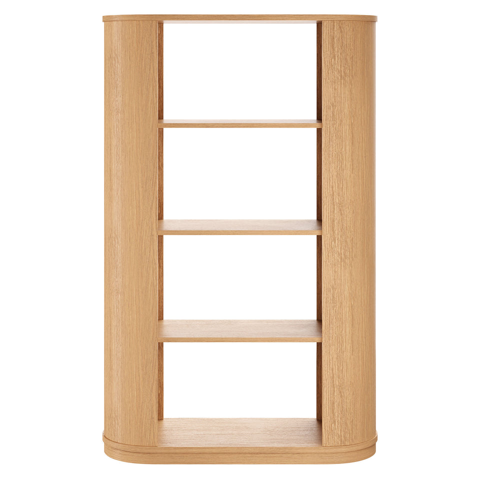 Aspect 74 Inch Curved 4 Tier Bookshelf by Modway