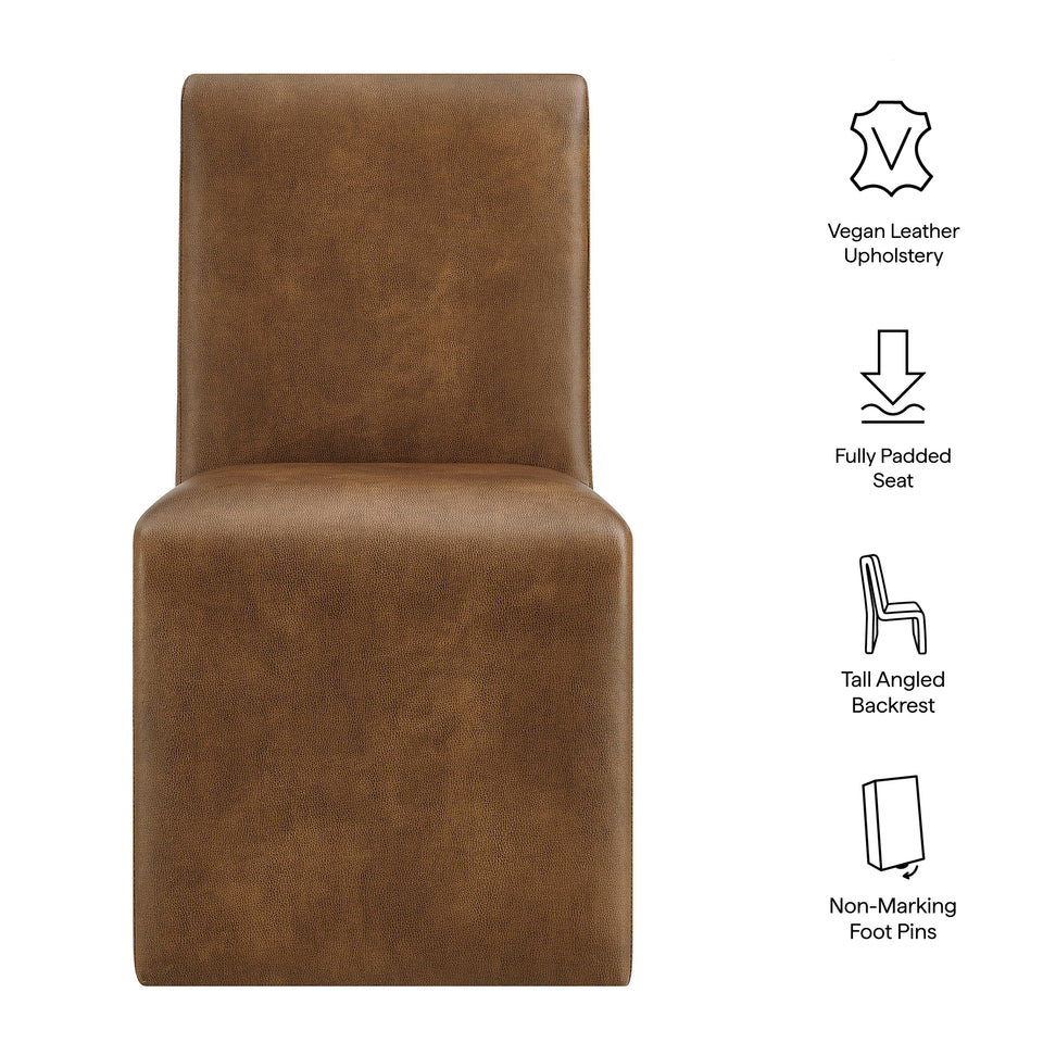 Emory Vegan Leather Dining Side Chair by Modway