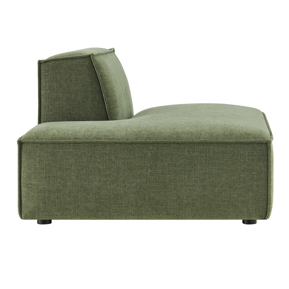 Restore Performance Fabric Upholstered Left-Facing Armless Modular Chaise by Modway