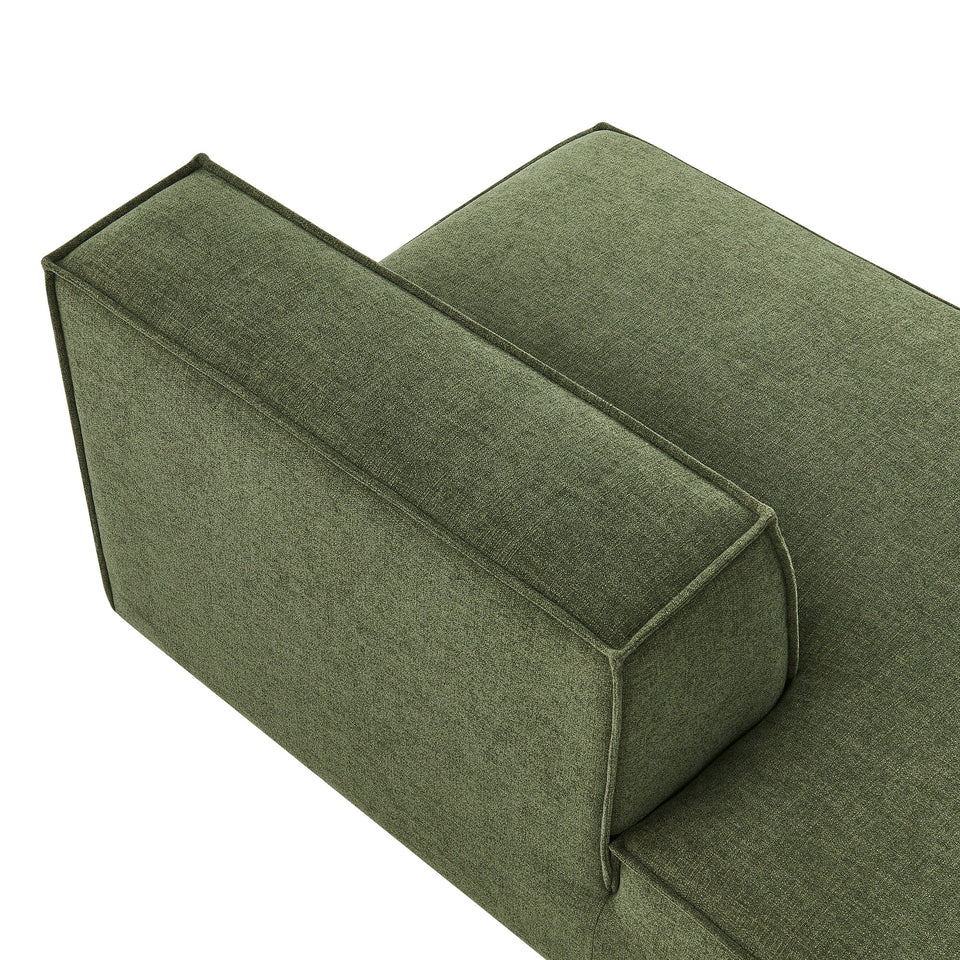 Restore Performance Fabric Upholstered Left-Facing Armless Modular Chaise by Modway