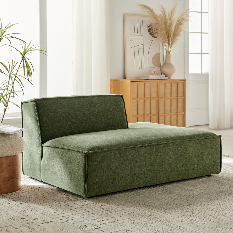 Restore Performance Fabric Upholstered Right-Facing Armless Modular Chaise by Modway
