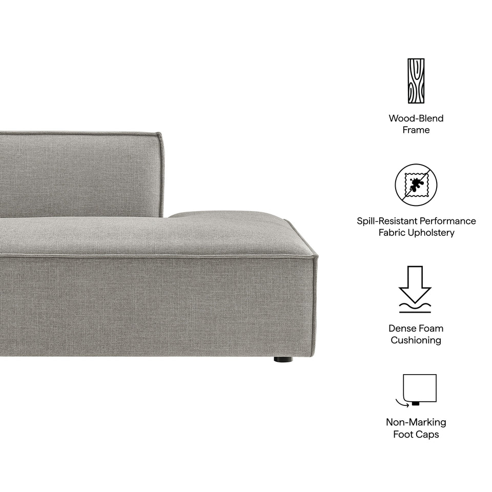 Restore Performance Fabric Upholstered Right-Facing Armless Modular Chaise by Modway