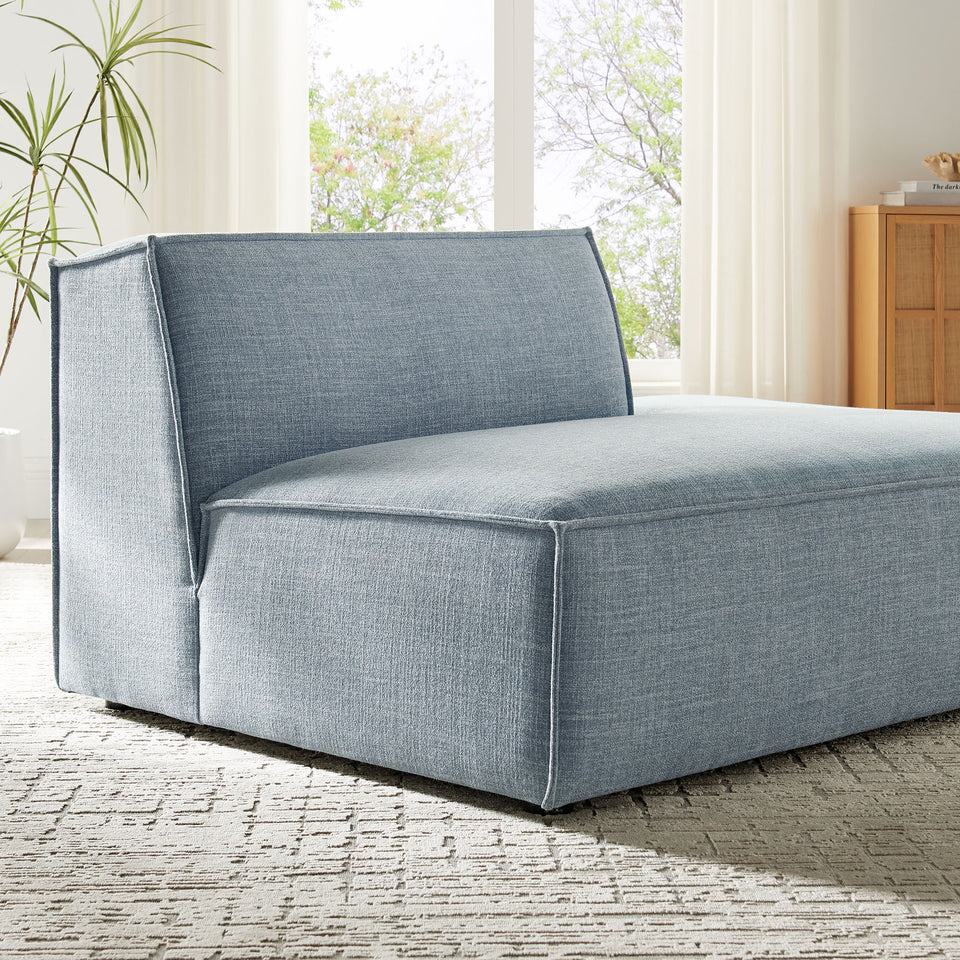 Restore Performance Fabric Upholstered Right-Facing Armless Modular Chaise by Modway