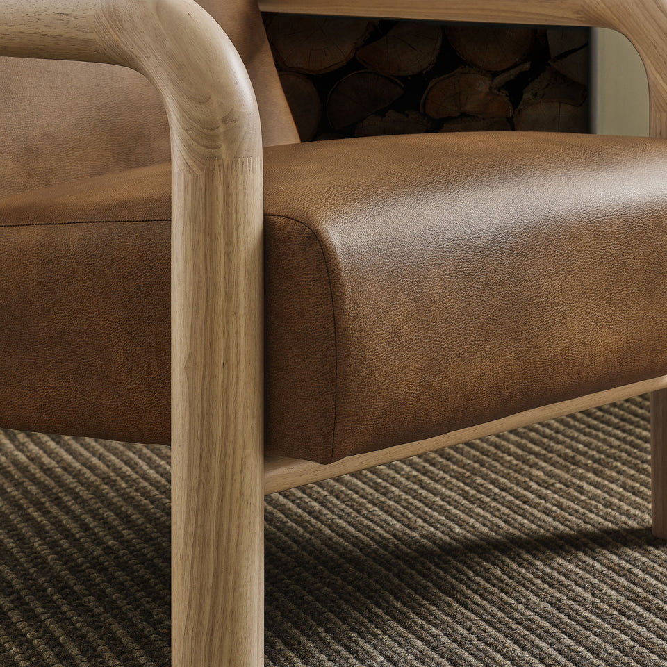Sereno Vegan Leather Accent Chair by Modway