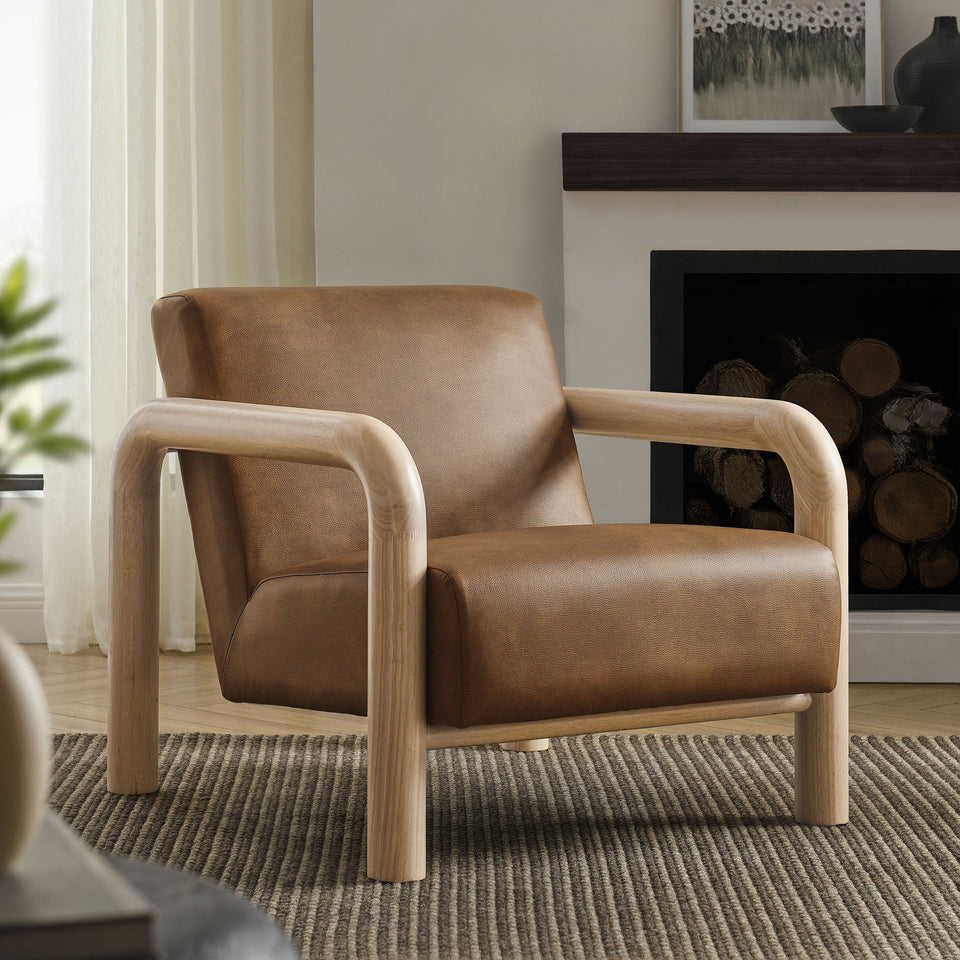 Sereno Vegan Leather Accent Chair by Modway