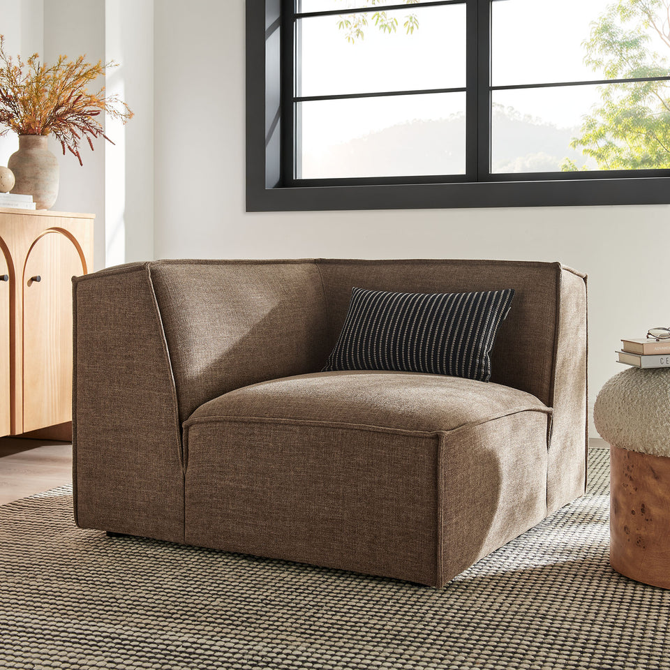 Restore Performance Fabric Upholstered Modular Corner Chair by Modway