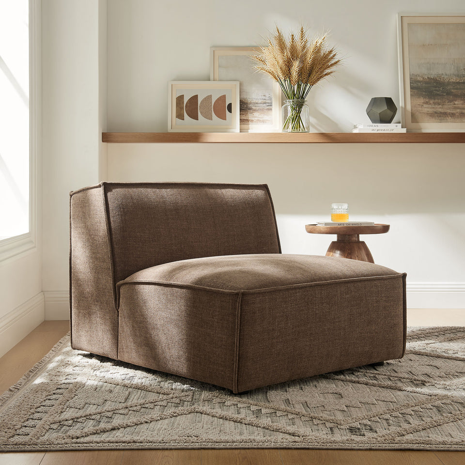 Restore Performance Fabric Upholstered Armless Modular Chair by Modway