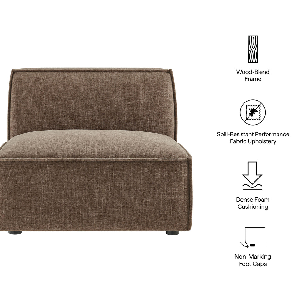 Restore Performance Fabric Upholstered Armless Modular Chair by Modway