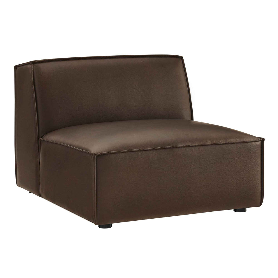 Restore Vegan Leather Armless Modular Chair