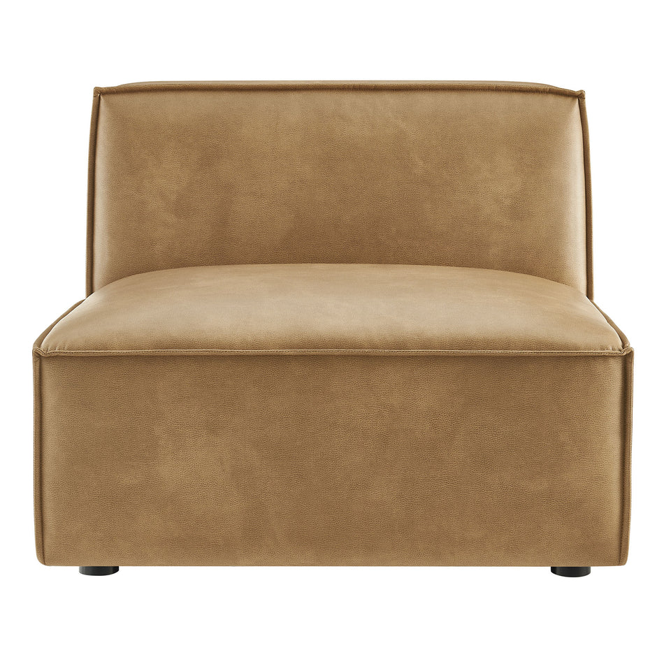 Restore Vegan Leather Armless Modular Chair by Modway