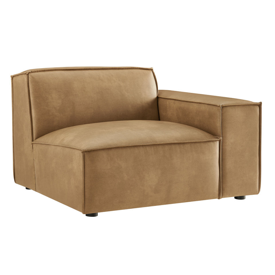 Restore Vegan Leather Right-Facing Modular Lounge Chair by Modway
