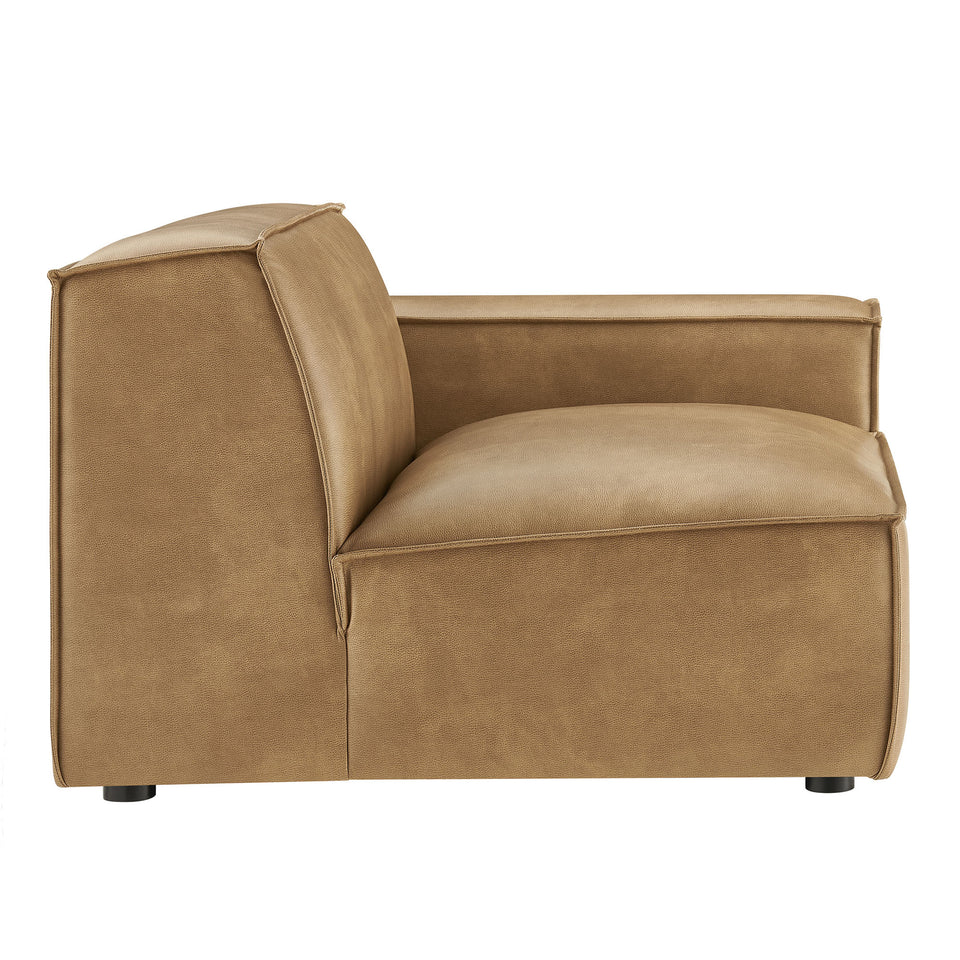 Restore Vegan Leather Right-Facing Modular Lounge Chair by Modway